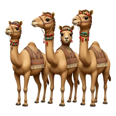 5 animaux oriental béduin sticker