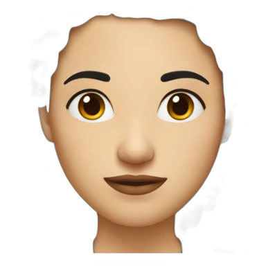 alyson our boss with dark hair sticker