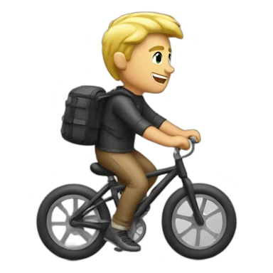 Blond gil on bike sticker
