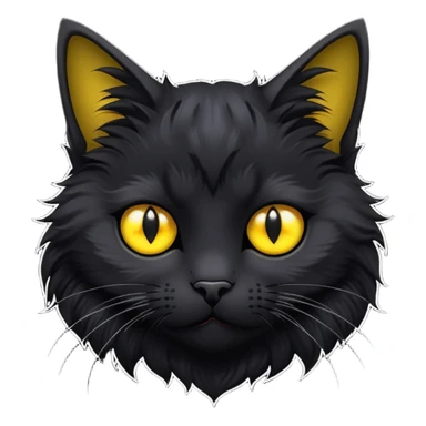 gato gotico  sticker