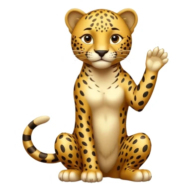 A high-resolution photo-realistic digital illustration of a young jaguar, chest upward A high-resolution, photo-realistic digital illustration of a majestic young jaguar sticker