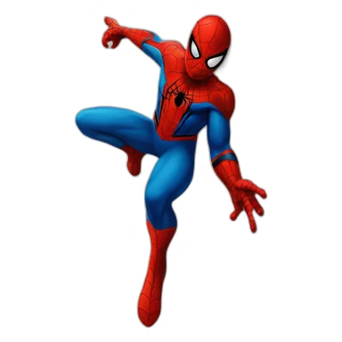 Spider man sur un mur sticker