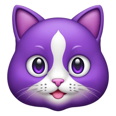 faça um gatinho roxo de emoji para eu copiar sticker