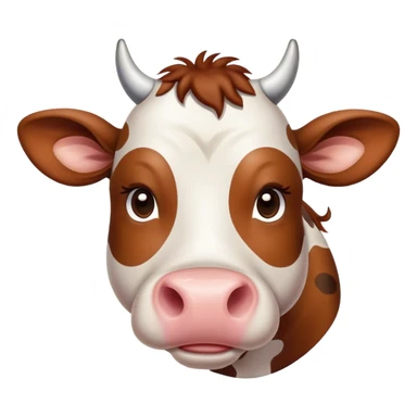 Cute cow sticker