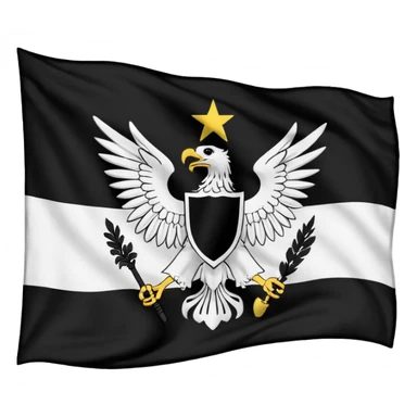 Prussia flag during Napoleonic war sticker