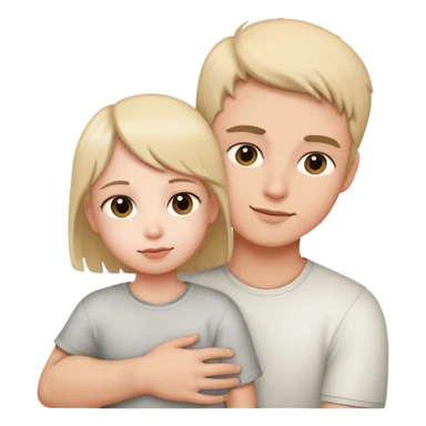 Person with little person on shoulder sticker