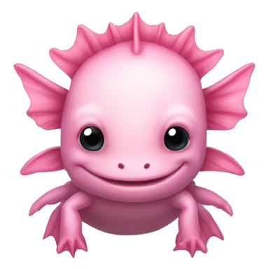pink axolotl sticker