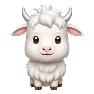Make a marshmallow goat emoji sticker