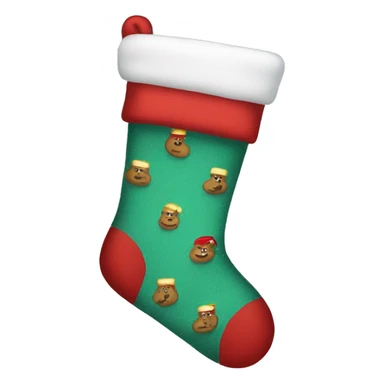 Christmas socks sticker