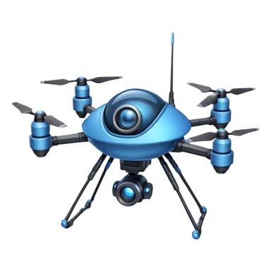 space explorer drone object icon, small futuristic drone with camera lens, glowing blue lights, sci-fi metal body, antenna details, 3D cartoon, mobile game icon style, centered, clean background, soft shadow, no text, no watermark
 
 sticker