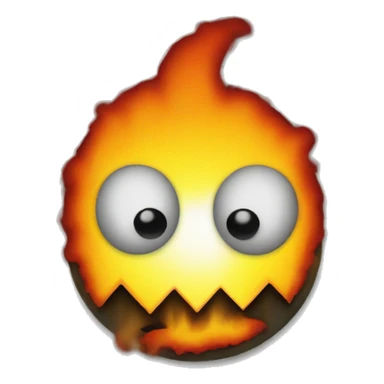pacman on fire sticker