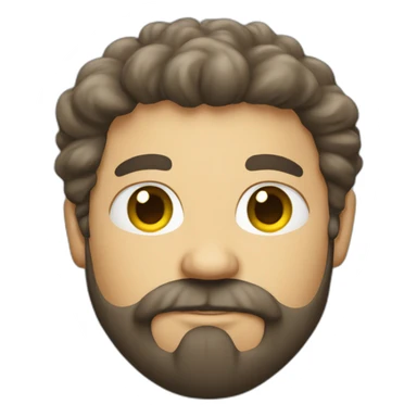 really hairy boss man sticker