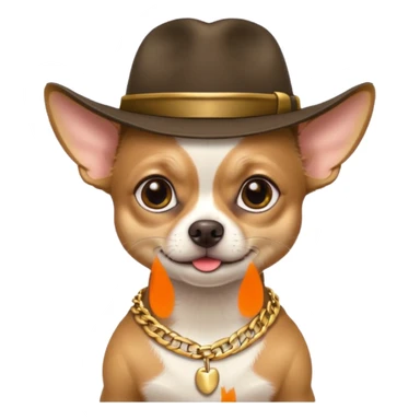 A chihuahua gangster sticker