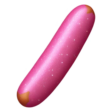 Singular Pink sausage with glitter  sticker