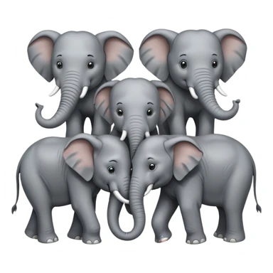elephant  family  sticker