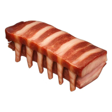 a rack of ribs sticker