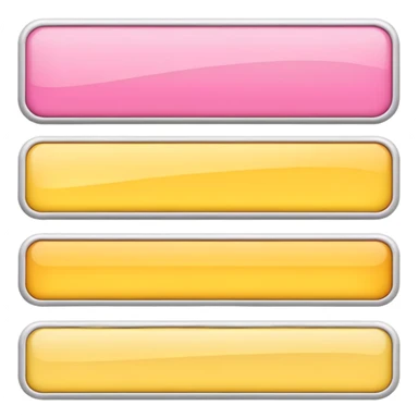 1/3rd Pink, 1/3rd white, 1/3rd yellow horizontal banner sticker