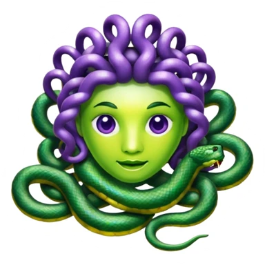  Medusa snake are made of jelly  sticker