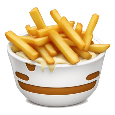 Poutine qui mange des pâtes  sticker