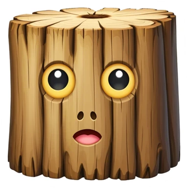 tree trunk block sticker