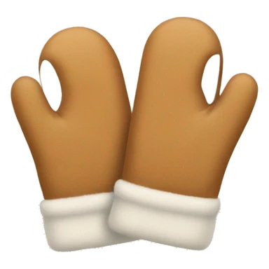 tan mittens sticker