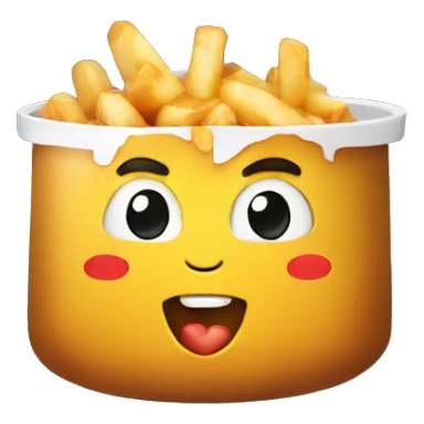 Poutine sur un avion sticker