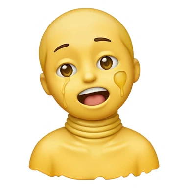 emoji choking its own neck sticker