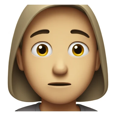 sad alone face sticker