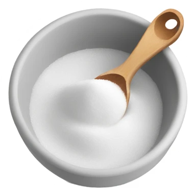 Baking soda in a bowl  sticker