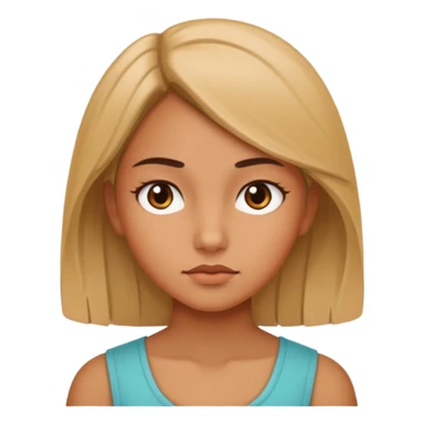 a girl side eying  sticker