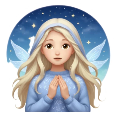 คาแรกเตอร์: ละมุน อาร์ต ๆ อินกับโลกส่วนตัว
ลุคอิโมจิ:

ตาวิ้ง ๆ เหมือนมีหมอกบาง

ผมปล่อยยาวพลิ้ว

เสื้อไหมพรม / ชุดโทนอ่อน
ผิวขาว

ท่ามองฟ้า / กอดแก้มตัวเอง
ฟีล: dreamy, soft light, fairy vibe sticker