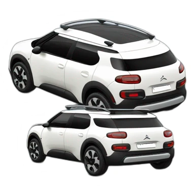 Citroen cactus white sticker