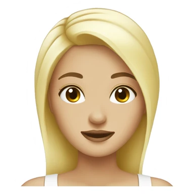 Blonde girl spa sticker