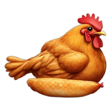 chicken barbecue sticker