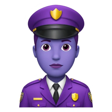 Purple guy from fnaf sticker