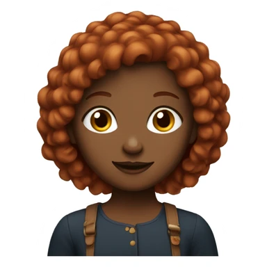 Girl with burgundi hair  sticker