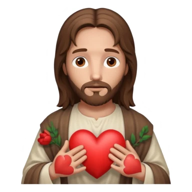 Jésus avec un cœur dans ses mains

 sticker