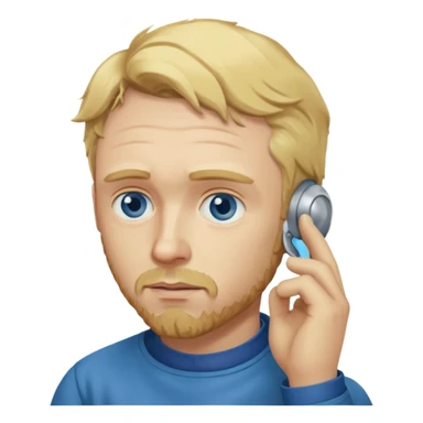 van gogh holding his ear sticker