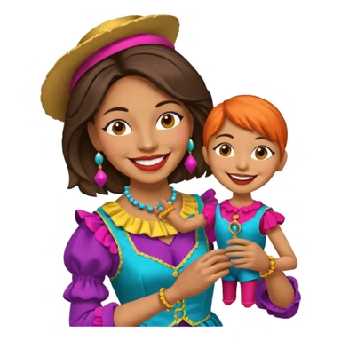 Street Puppet Performer woman sticker