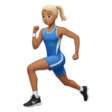 Posició corporal estable con ropa de deporte pero quietaa sticker