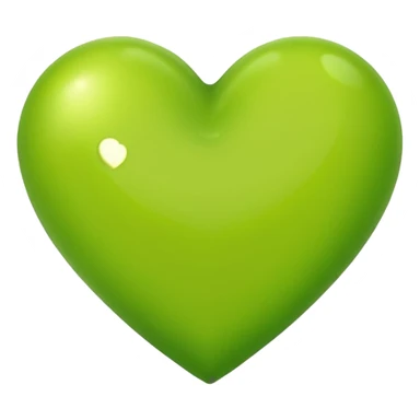 Lime green Heart sticker