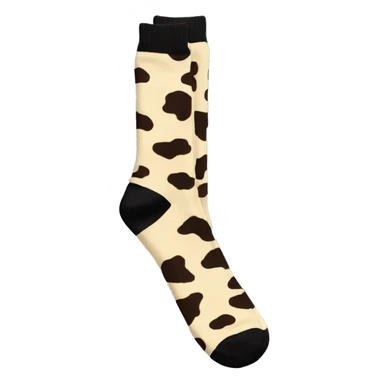 Cowprint socks  sticker