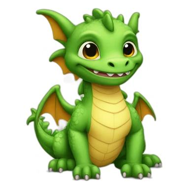 baby dragon sticker