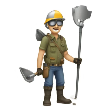 Metal detecting sticker