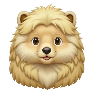blonde animal sticker