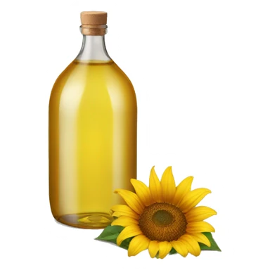a single bottle of sunflower oil sticker