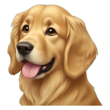 nala the golden retriever sticker