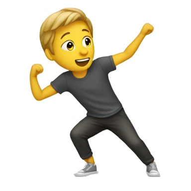 Homme qui fait un dab sticker