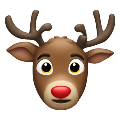 Rudolf the red nose reindeer  sticker