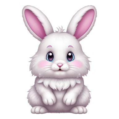 Cute easter bunny sticker